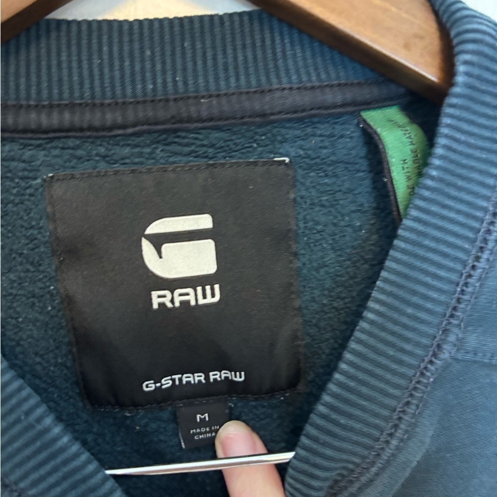 G-Star Raw Men's Dark Blue Crewneck Sweater - Picture 3 of 5